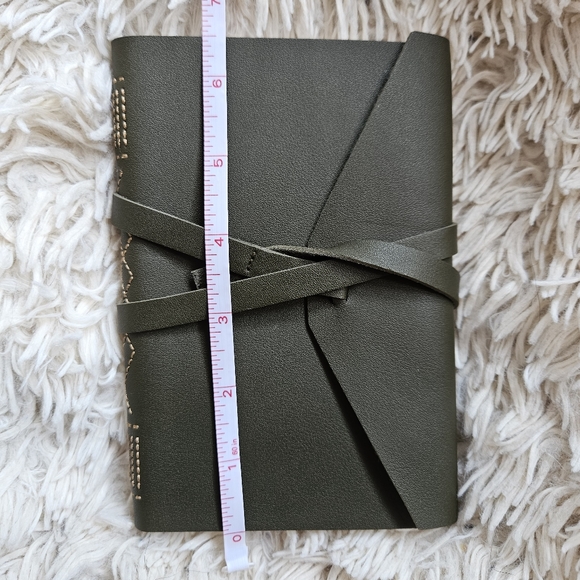 Fringe Studio Notebook 240 Dotted Pages Olive 6.5x4.5" Vegan Leather - Picture 9 of 9